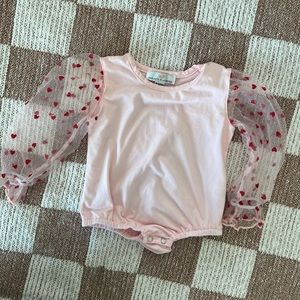 Baileys blossoms heart sleeve romper